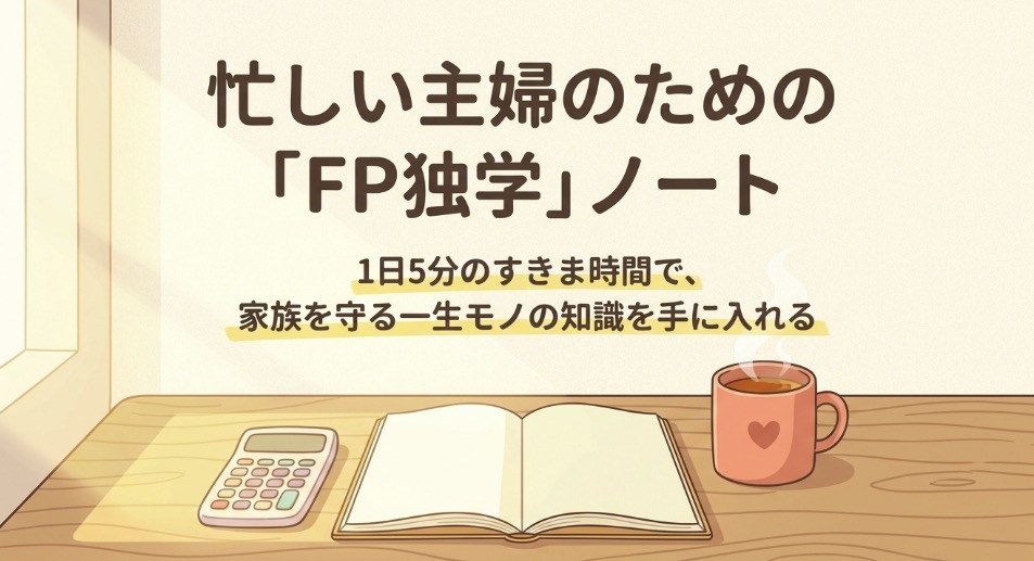 FP3級を主婦が独学で取得するためのノート（アイキャッチ）