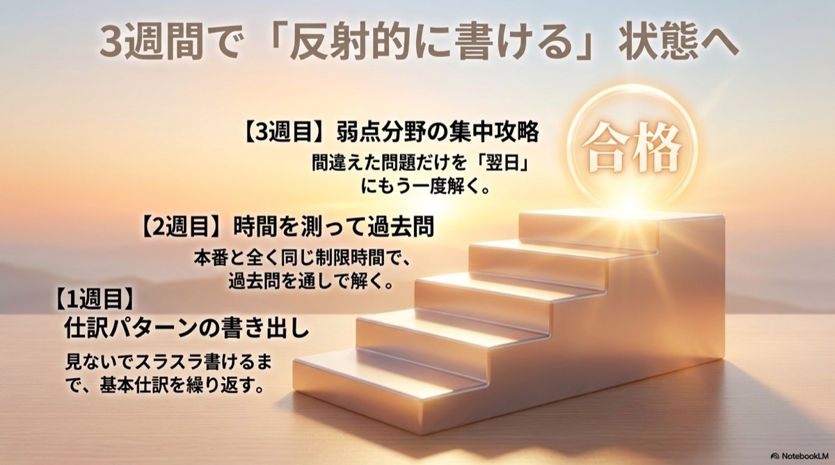 簿記2回以上落ちたら教材を変える判断基準｜通信講座・映像授業に切替