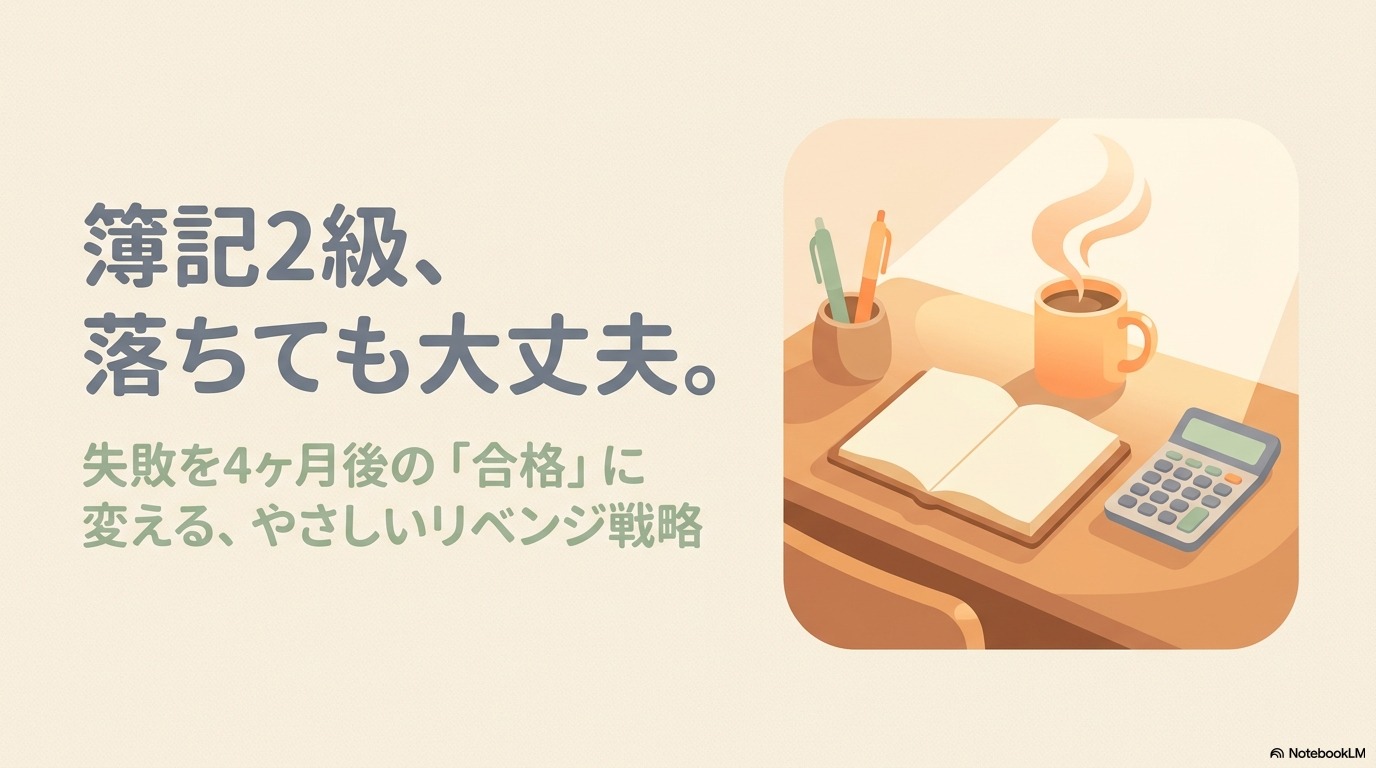 簿記2級 落ちた失敗を4か月後の合格に変える再起戦略の全体像