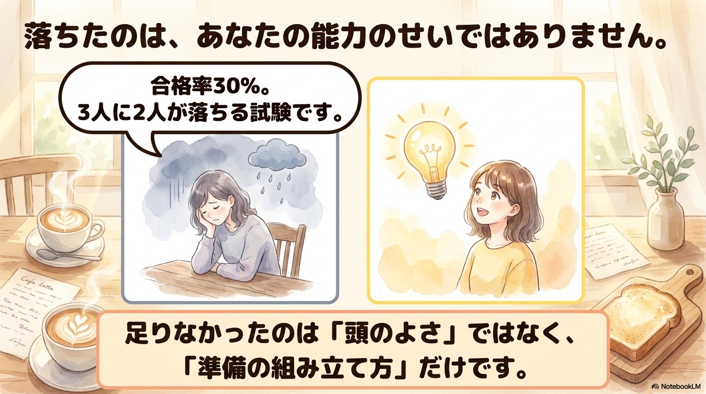 簿記3級リベンジ・再挑戦で50点台と60点台の点数別対策の違い