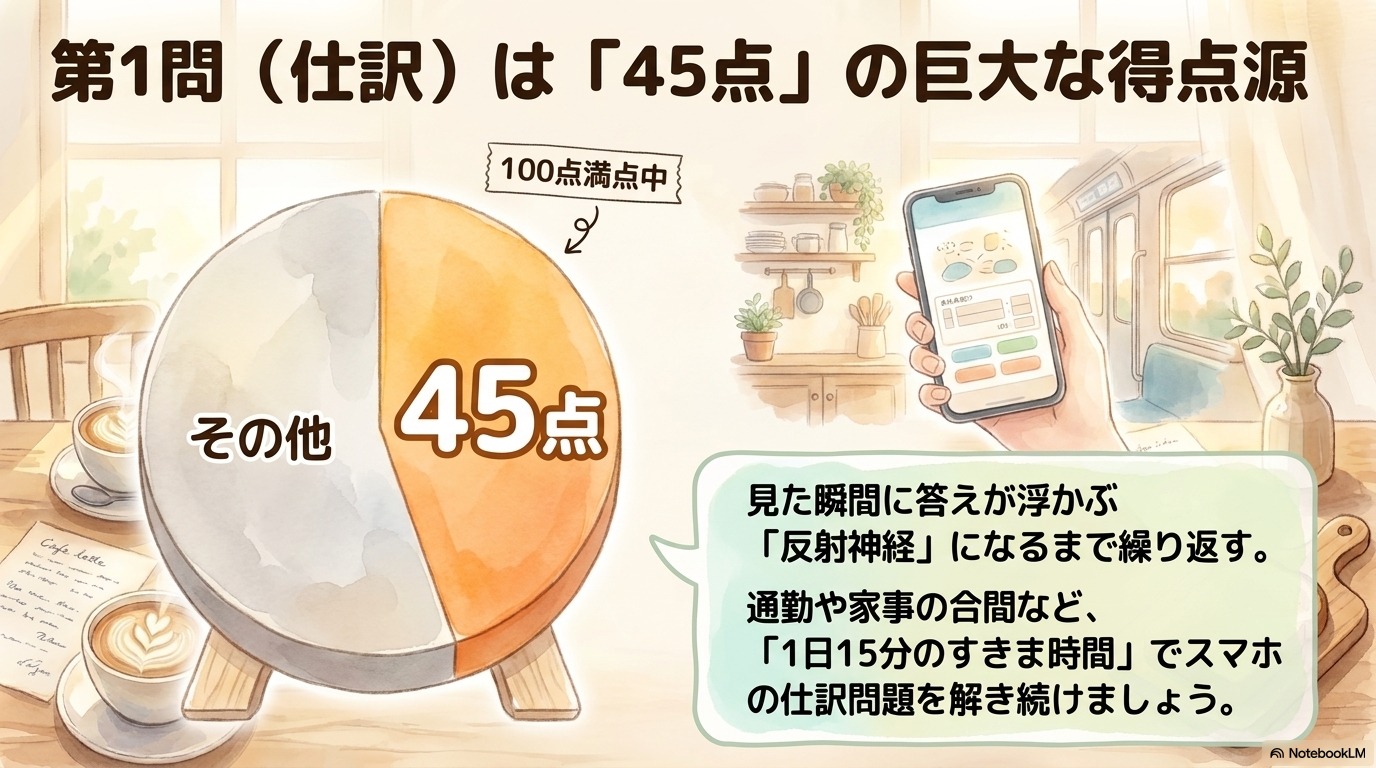 簿記3級リベンジ・再挑戦の第2問勘定記入の3ステップ攻略