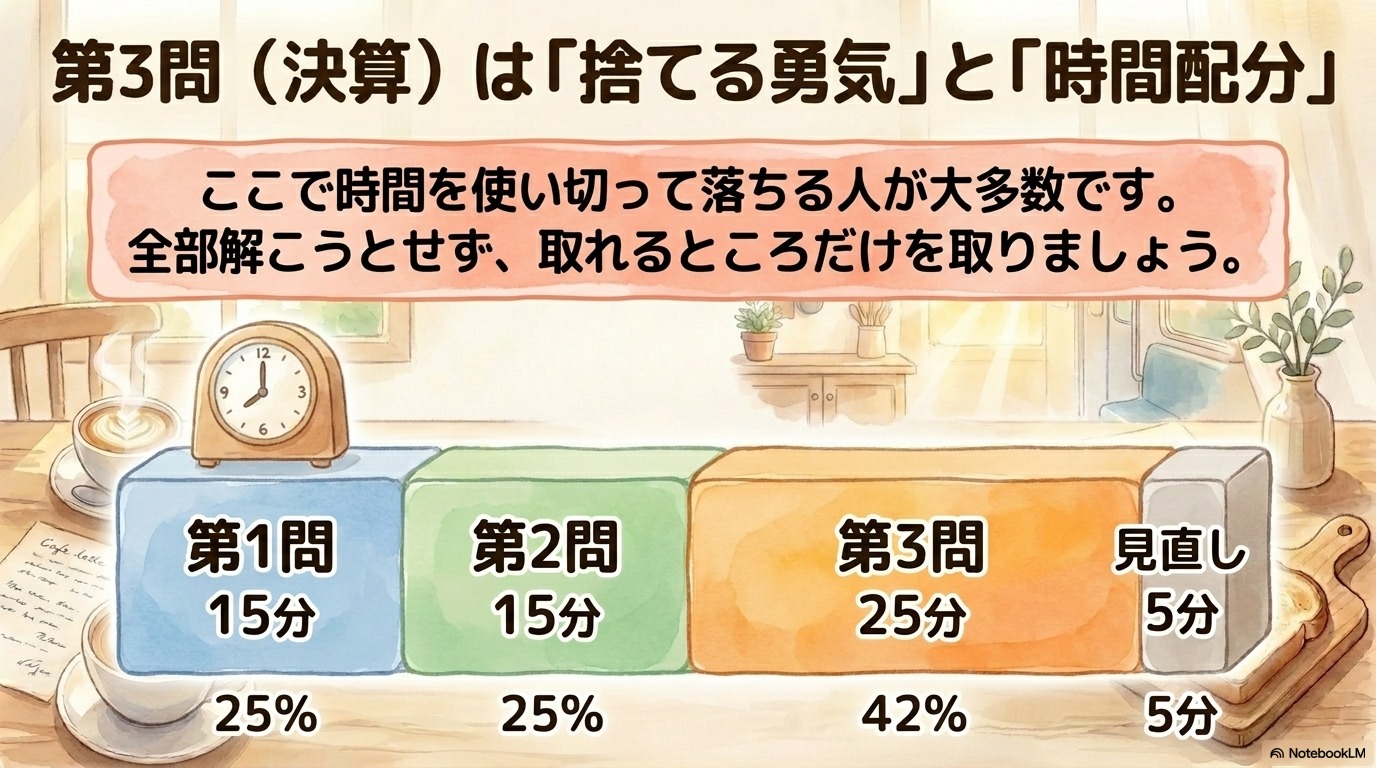 簿記3級リベンジ・再挑戦で何回受けても受からない場合の見直し
