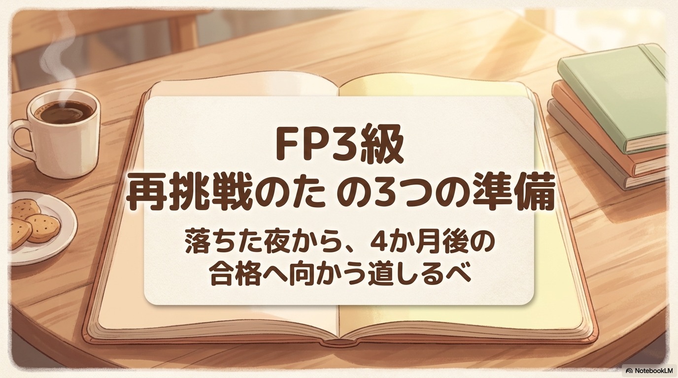 FP3級リベンジ・再挑戦に必要な3つの整え方の全体像