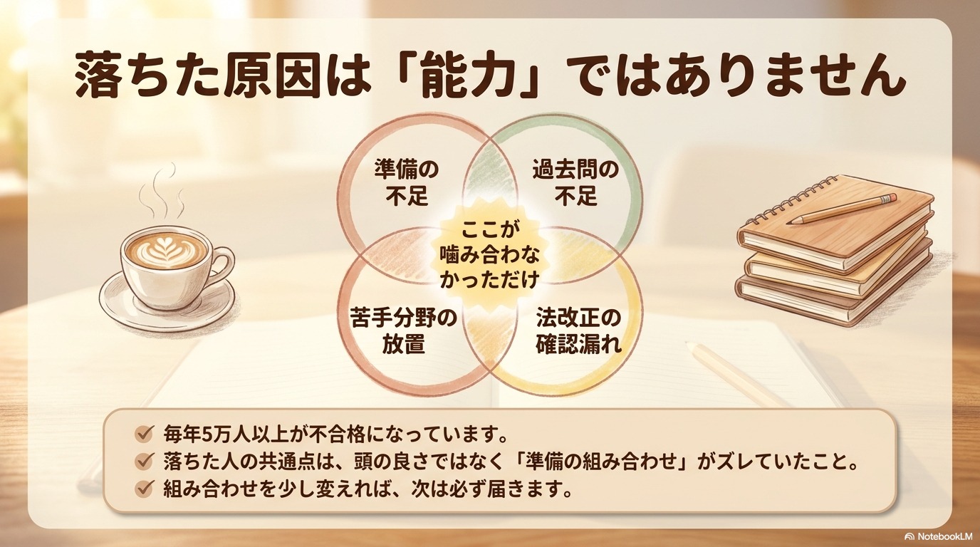 FP3級リベンジ・再挑戦の前にまず落ちた人の共通点を知る