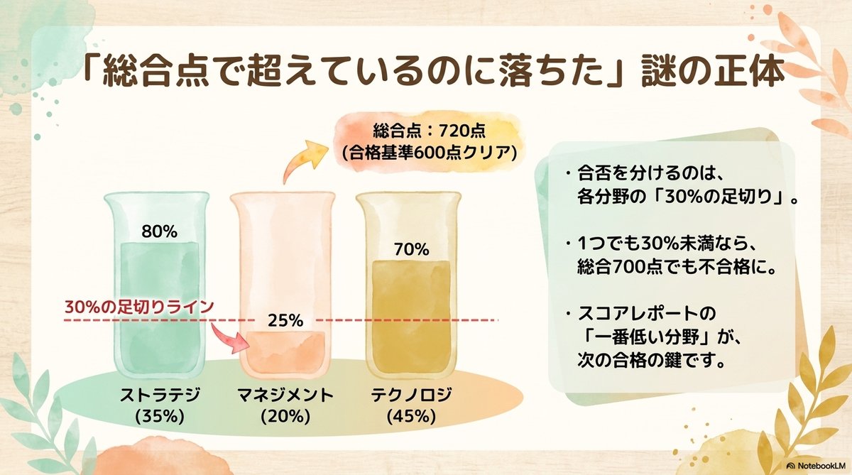 ITパスポート 落ちた人を阻む足切り30% ITパスポート 落ちた本当の理由は分野別足切り30%という見えない壁