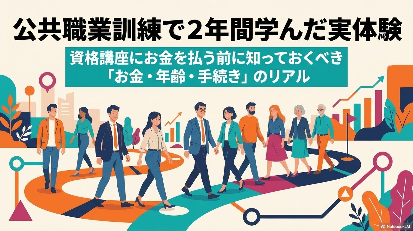 公共職業訓練 2年 実体験｜学費・失業保険・交通費のリアル