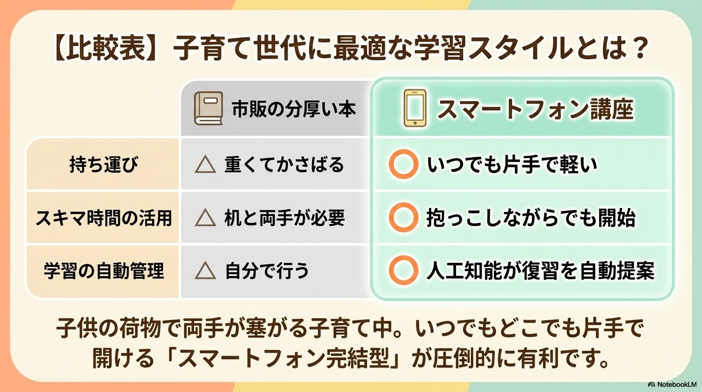 社労士 子持ち 通信講座 市販テキスト 比較