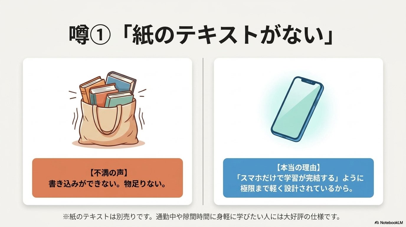 スタディング 評判 悪い 紙テキスト