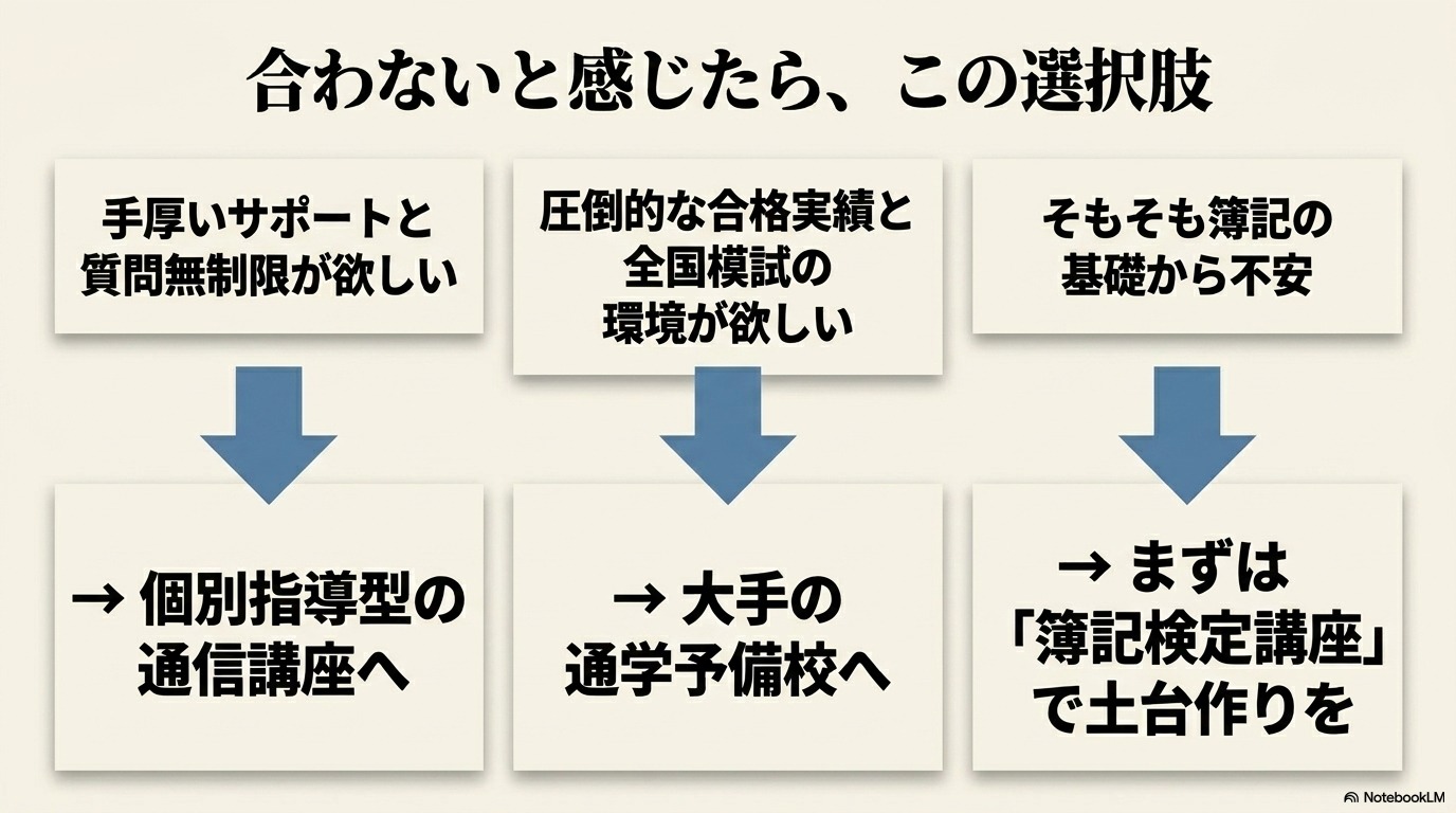 スタディング 税理士 合わない 代替 個別指導 通学予備校 簿記検定