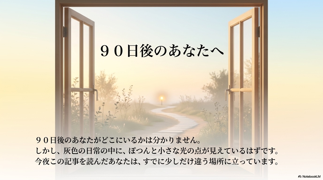 宅建を諦めた今夜と90日後のあなた・灰色の日常に光の点が見える朝