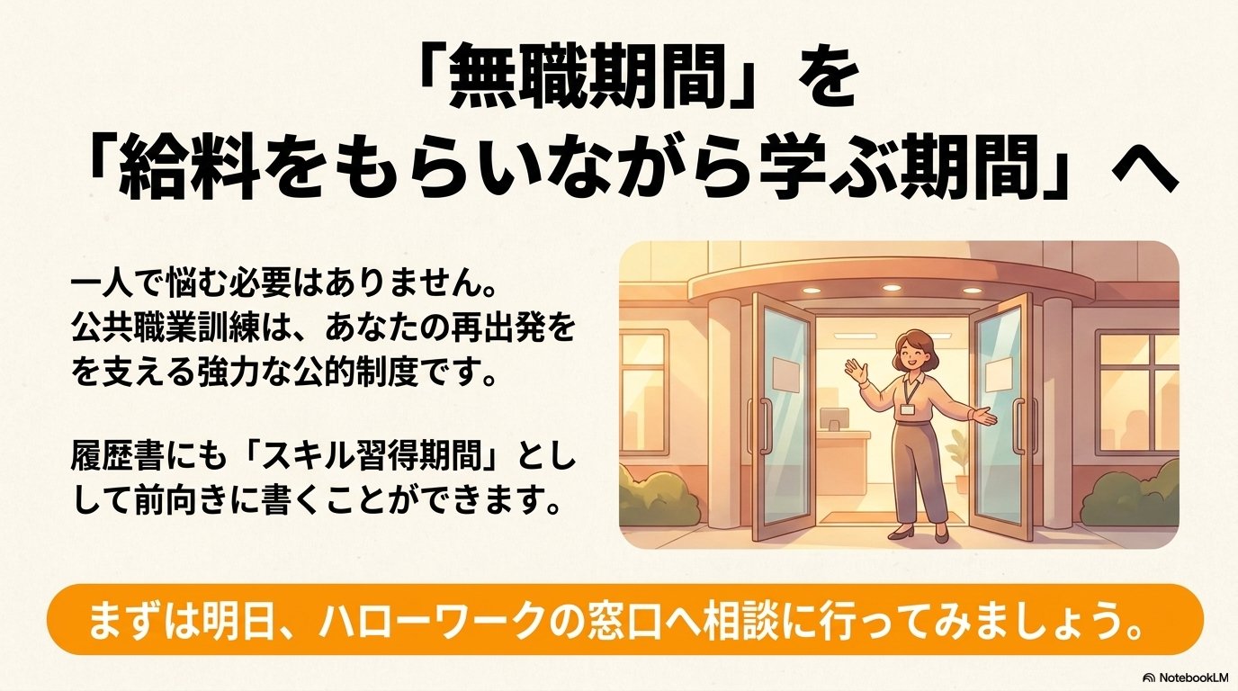 公共職業訓練 無職期間 給料をもらいながら学ぶ期間 リフレーム ハローワーク相談