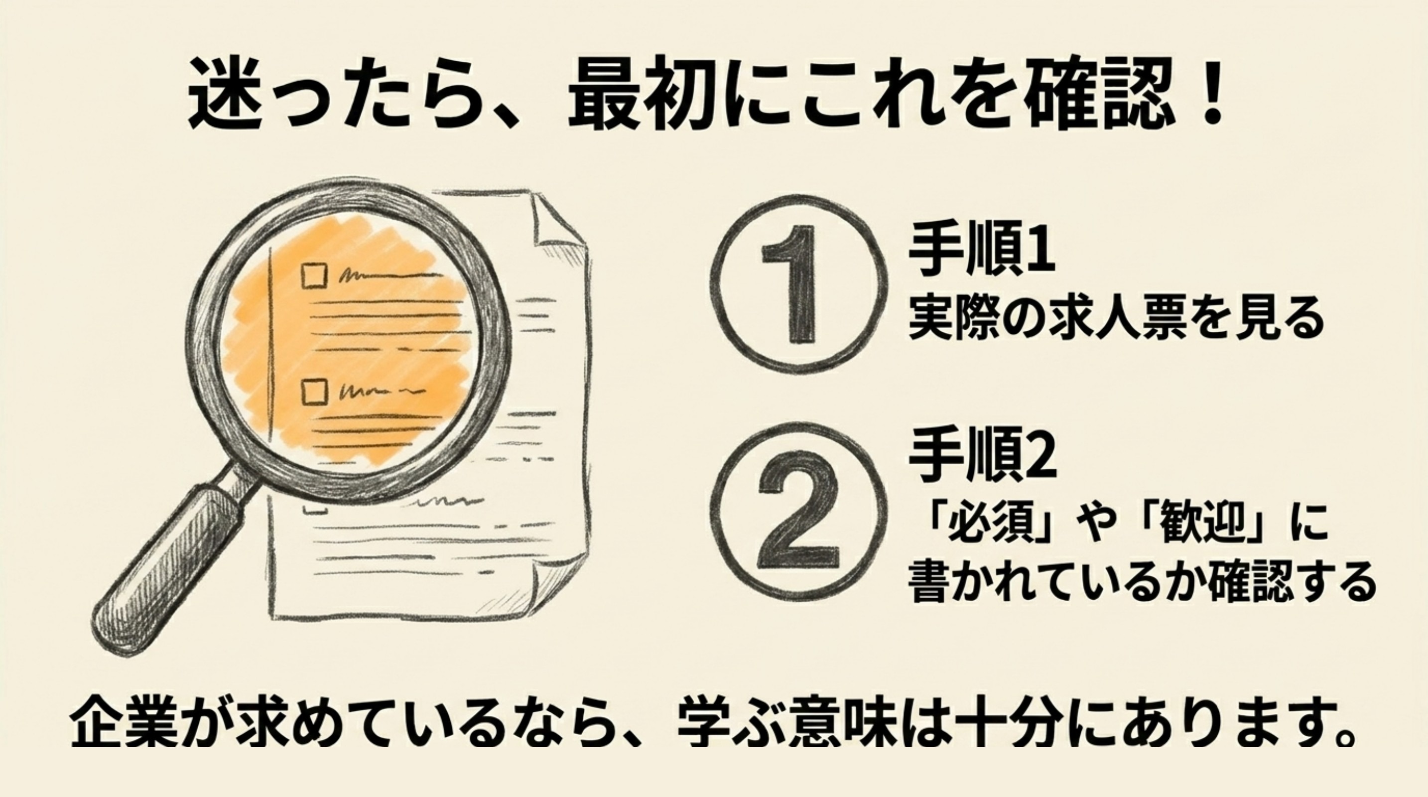 基本情報技術者取得後の求人票確認ポイント