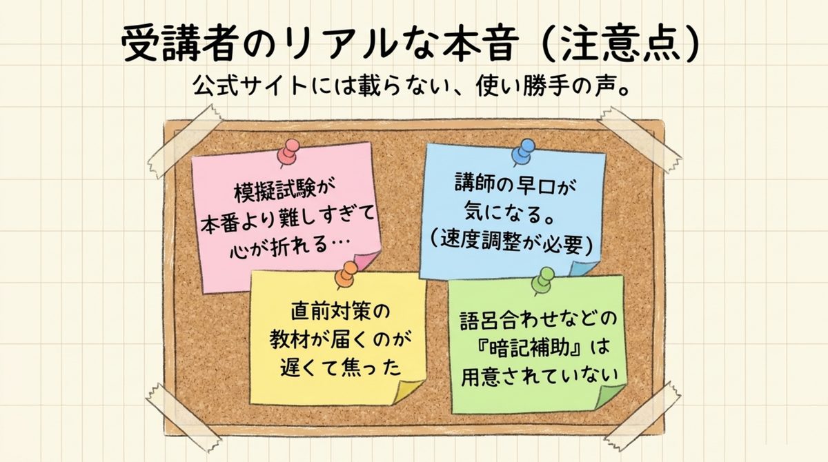フォーサイト社労士講座の口コミで見られる模試・講師・発送・暗記補助の注意点