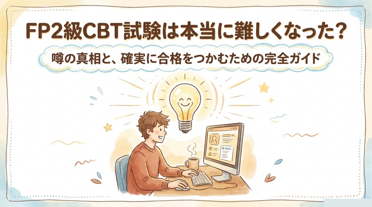 FP2級CBT試験は本当に難しくなった？噂の真相と合格ガイドの概要