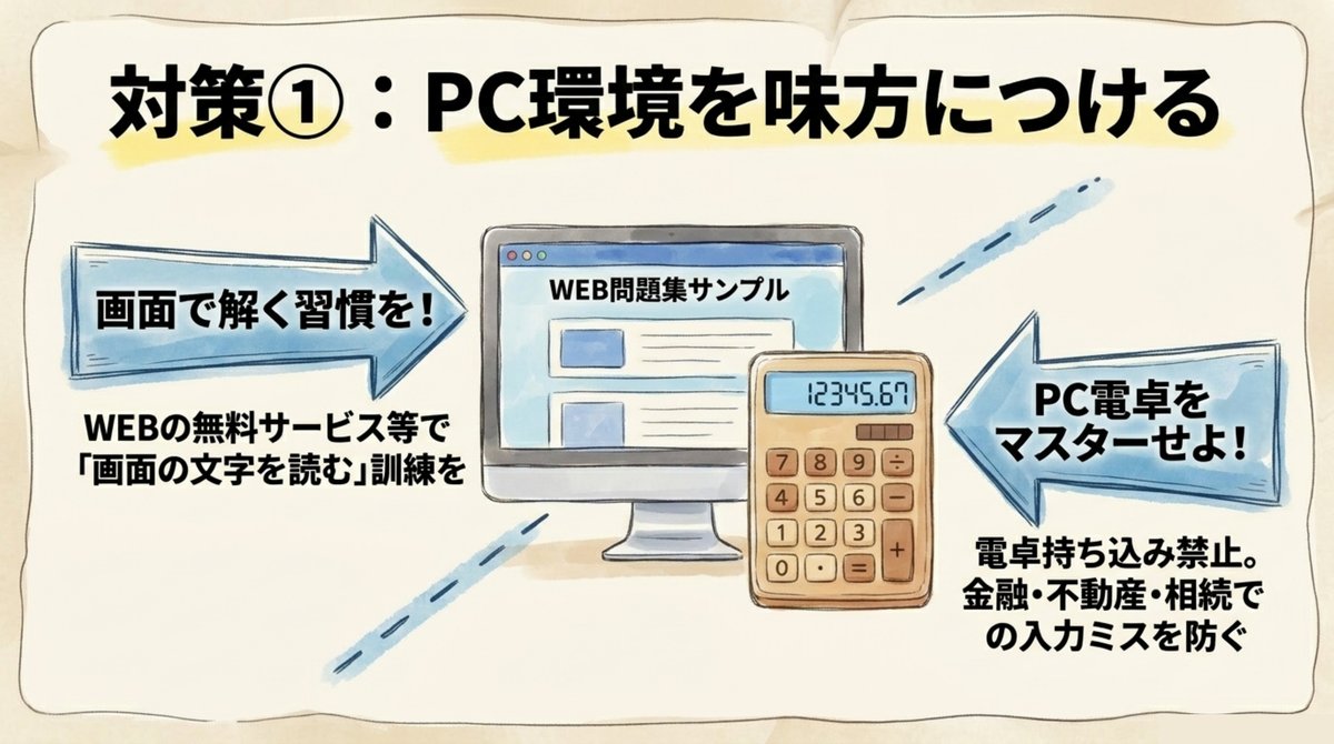 FP2級CBT対策①：PC環境を味方につける（画面で解く習慣・PC電卓のマスター）