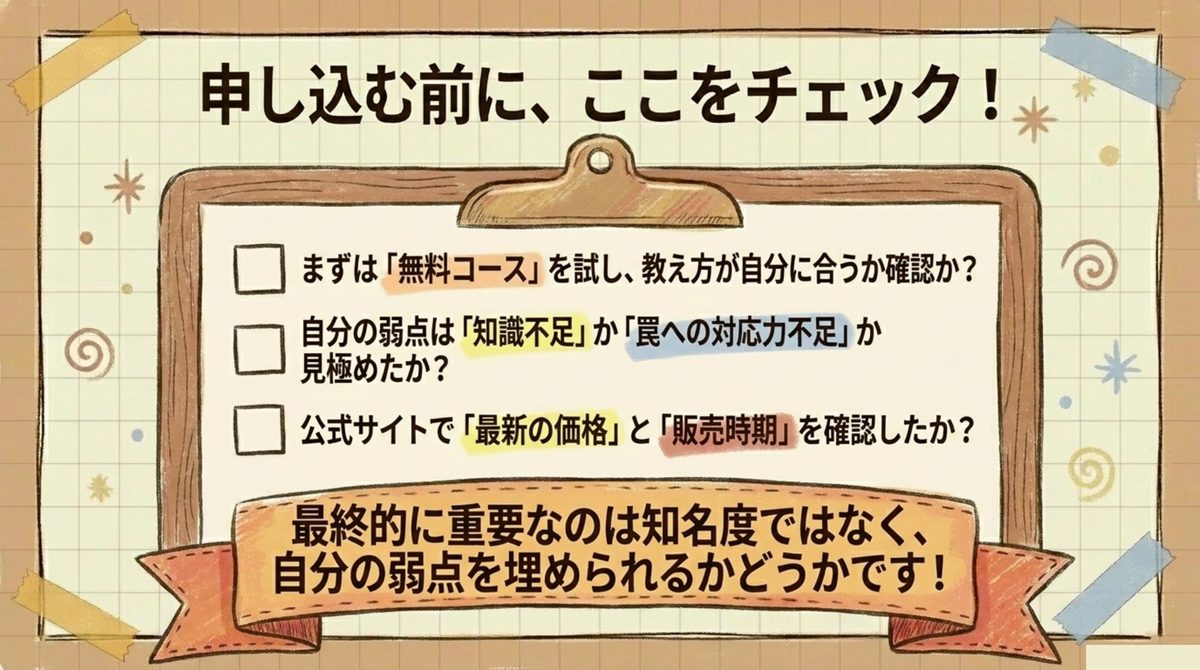 宅建みやざき塾を使っても基礎知識が不足していれば不合格になることがある