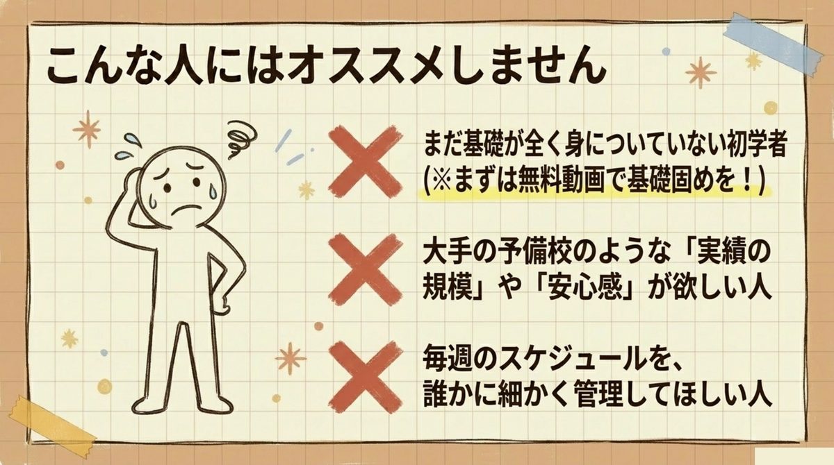 過去問は解けるのに本試験で点数が伸びない人に宅建みやざき塾は向いている