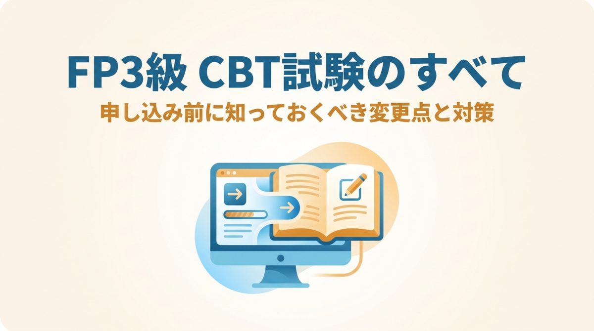 FP3級のCBT試験について申し込み前に確認すべき変更点と対策を示したタイトル画像