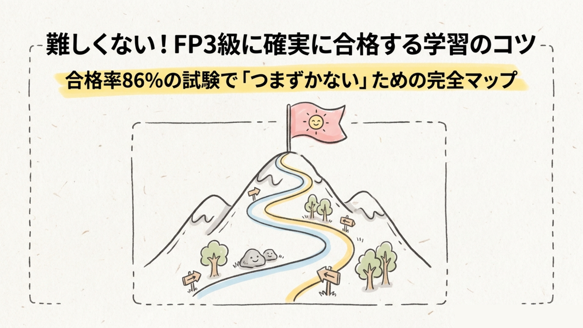 FP3級は難しくない・合格率86%の試験でつまずかないための完全マップ