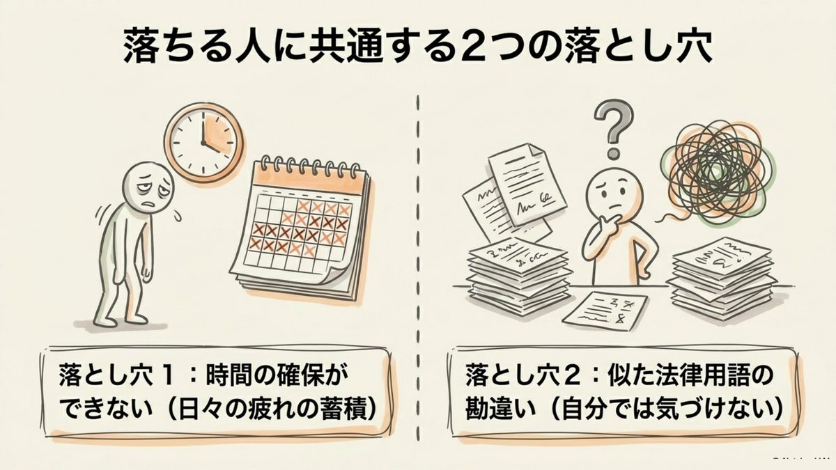 マンション管理士に落ちる人に共通する2つの落とし穴