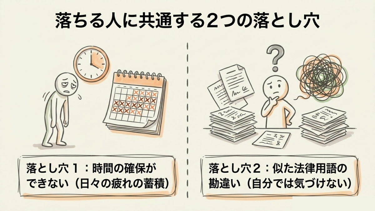マンション管理士に落ちる人に共通する2つの落とし穴