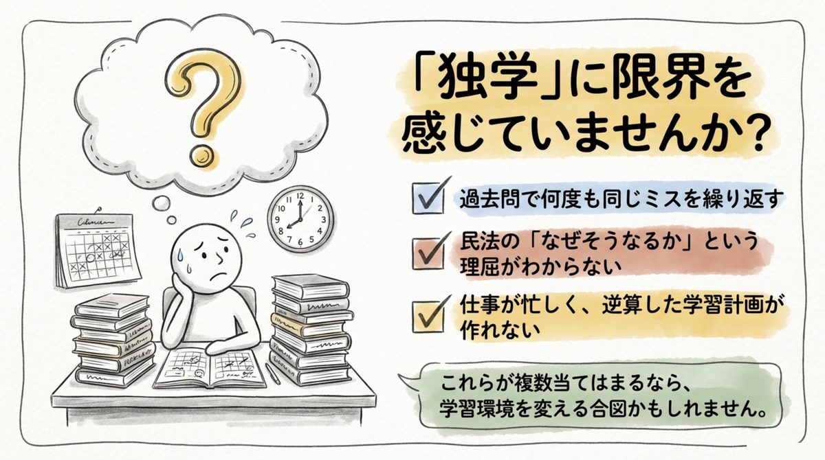 独学に限界を感じていないかを確認する3つのチェック項目