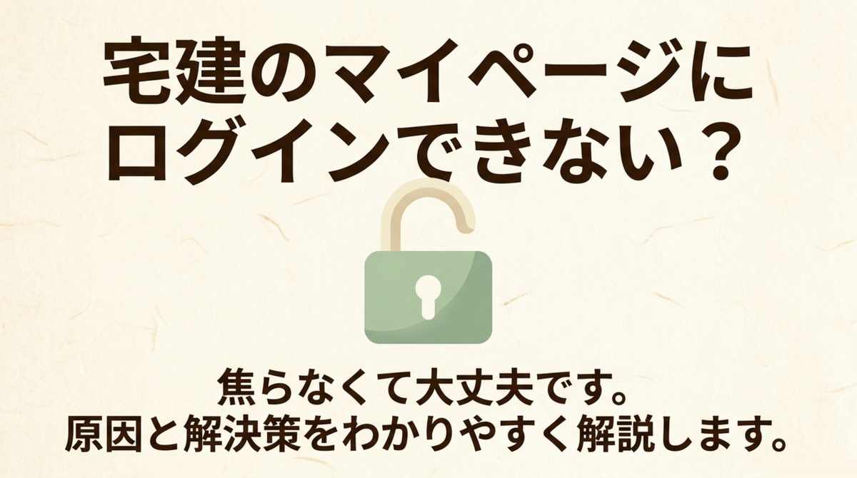 宅建マイページのログインは年度ごとに新規作成が必要な仕組みであることを示すタイトル図解