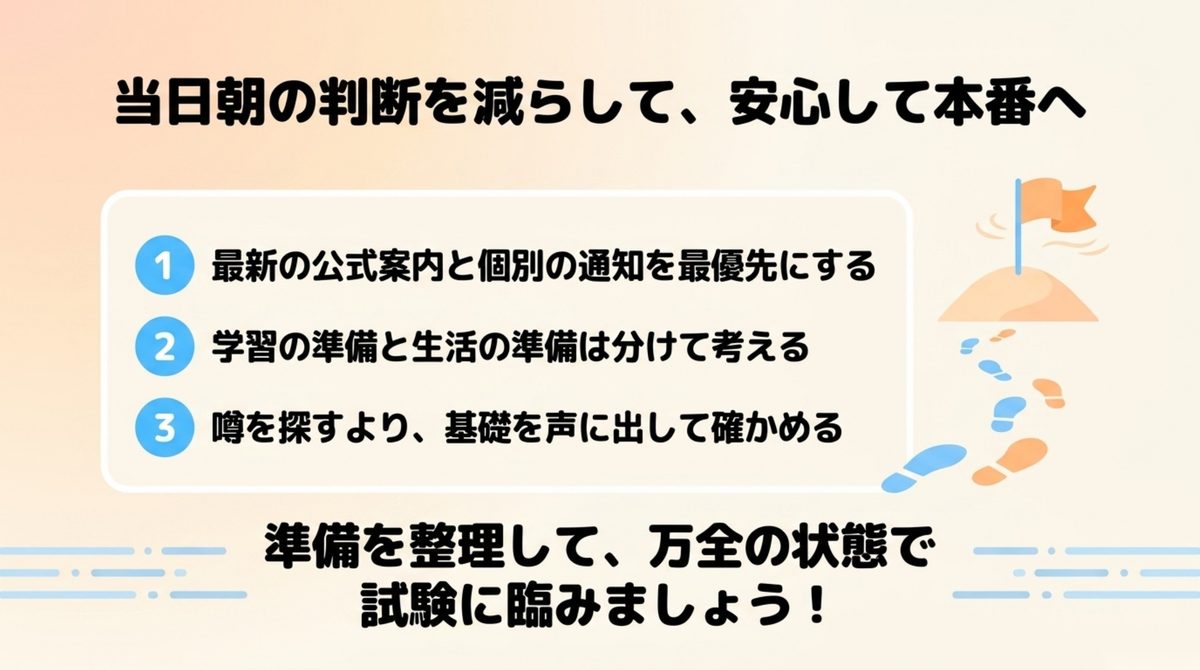 司法書士口述試験当日の判断を減らす三つの準備