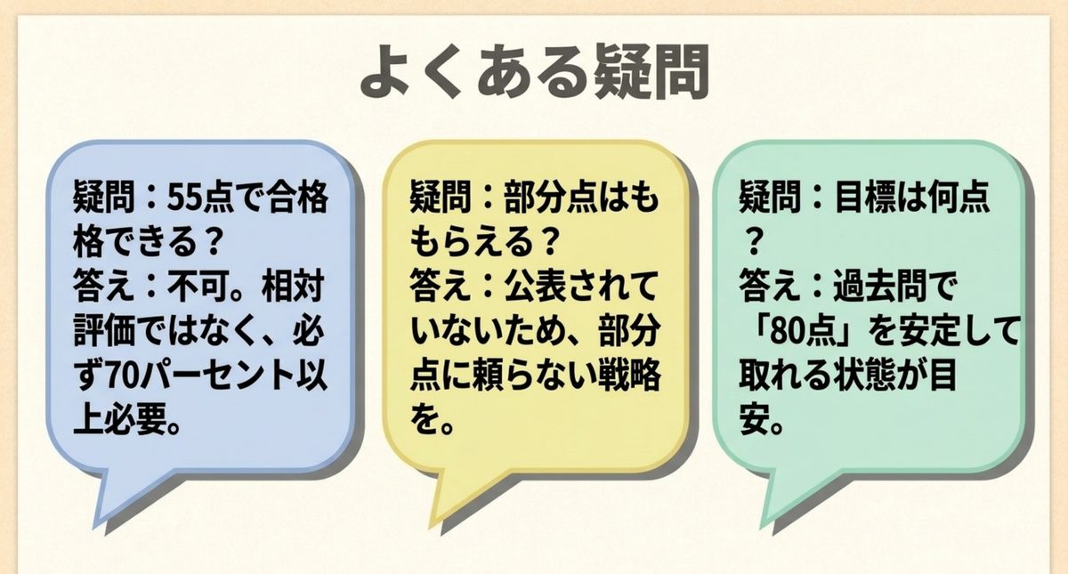 簿記2級の55点・部分点・80点目標に関するよくある疑問