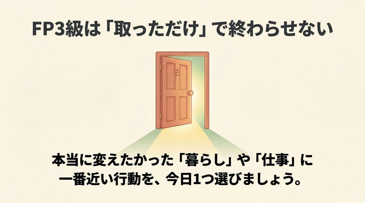 FP3級を取っただけで終わらせず暮らしや仕事の行動につなげる図解