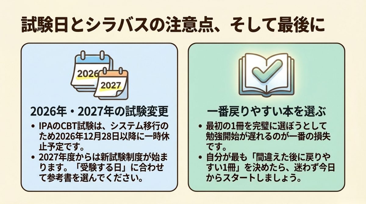 ITパスポート参考書の試験日とシラバス確認