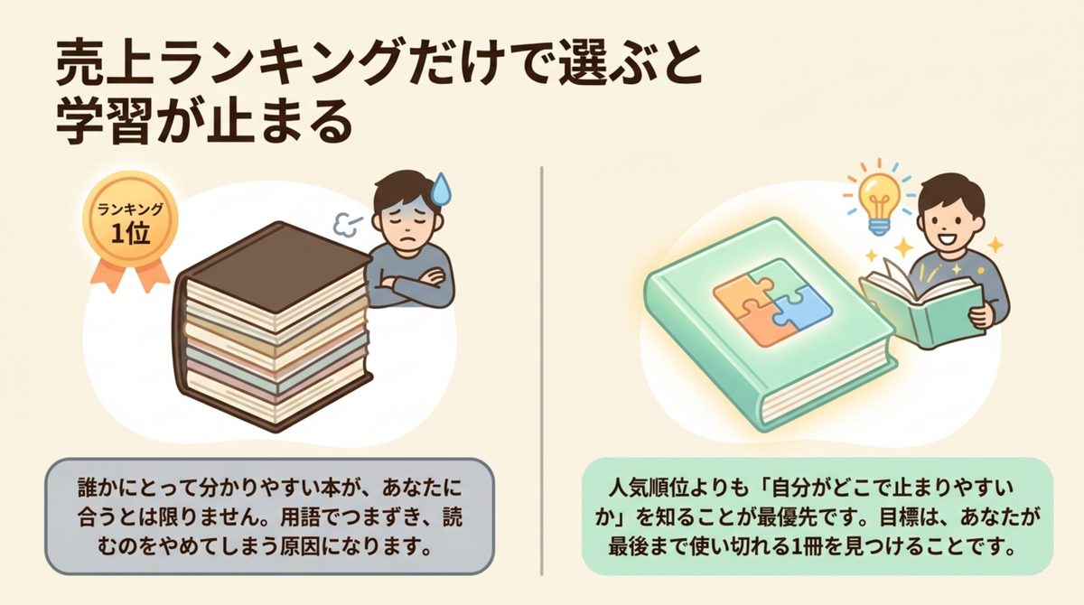 ITパスポート参考書を売上ランキングだけで選ぶ失敗例