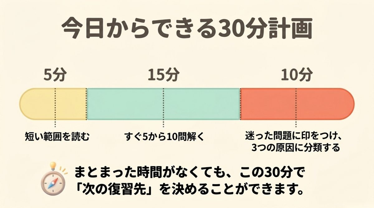 ITパスポート独学を5分・15分・10分で進める30分学習計画