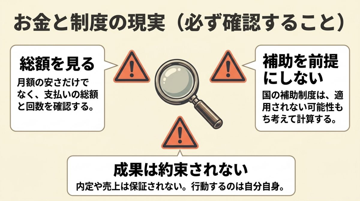 料金と無料の意味を整理した図解