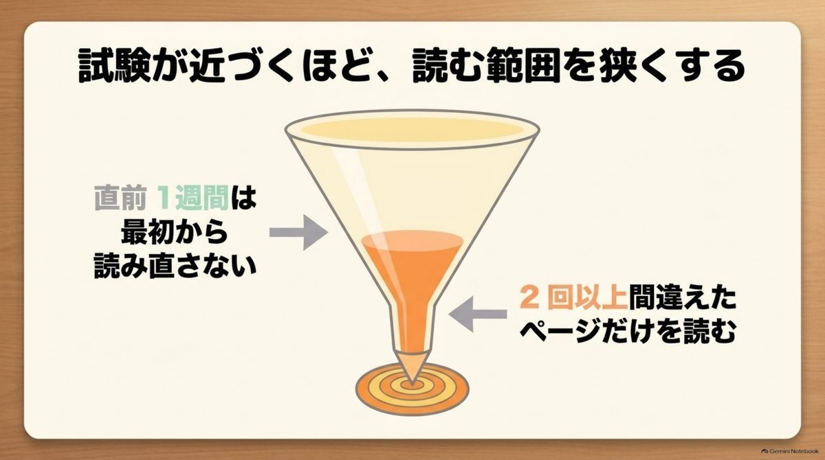 宅建試験が近づくほど読む範囲を狭くし、間違えたページだけ復習する方法